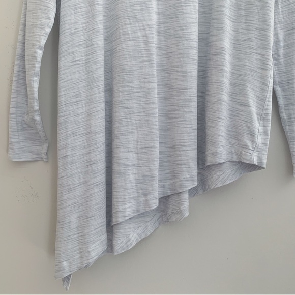 Lululemon To The Point Long Sleeve Top Sz 8 Space Dye Grey - Picture 4 of 7